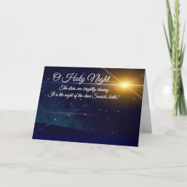 Tarjeta "O Holy Night" queridos Navidades Carol Holiday