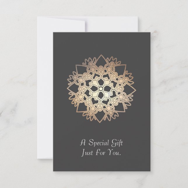 Tarjeta o Invitación de regalo para las artes de c (Anverso)