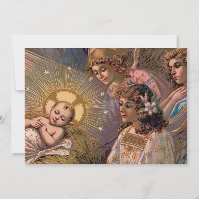 Tarjeta o invitación para navidades (Anverso)