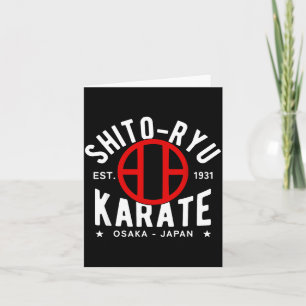 Tarjeta O Ryu Karate Do Artes Marciales Japón Tokio
