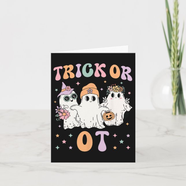 Tarjeta O Terapia Ocupacional Halloween Gho (Anverso)