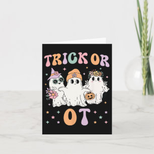 Tarjeta O Terapia Ocupacional Halloween Gho