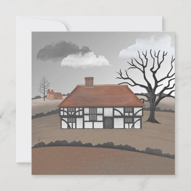 Tarjeta Oak Tree Manor Postcard (Anverso)