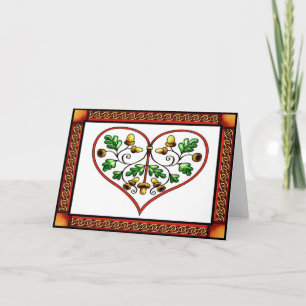 Tarjeta Oakleaf Heart