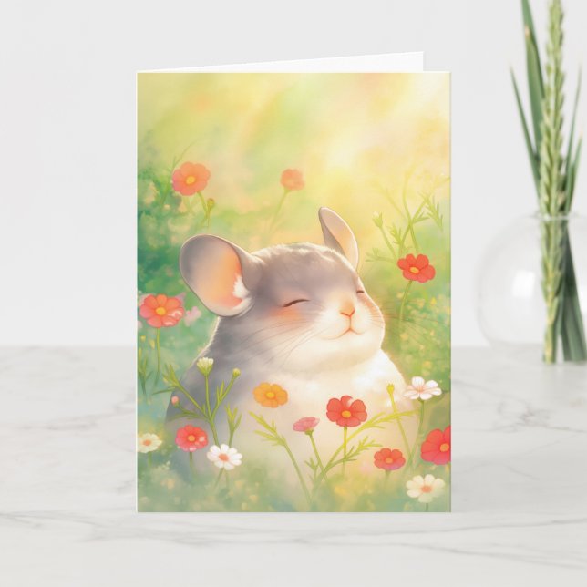 Tarjeta Oasis Floral de Chinchilla (Anverso)