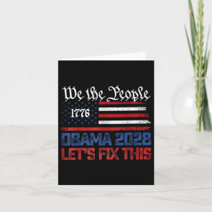 Tarjeta Obama 2028 Arreglemos Esto A Nosotros, El Pueblo V