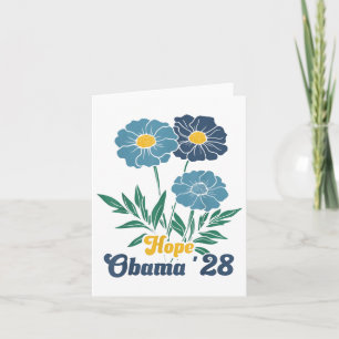 Tarjeta Obama 2028 espera floral para el presidente _1