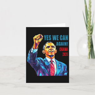 Tarjeta Obama 2028 Sí Podemos otra vez Obama 48º President