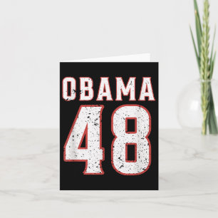 Tarjeta Obama 48 El Presidente Usa América 2028
