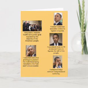 Tarjeta Obama el dictador