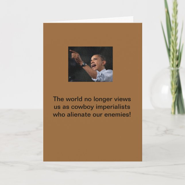 Tarjeta Obama el imperialista (Anverso)