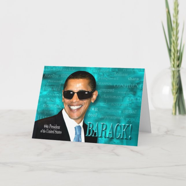 Tarjeta Obama fresco (Anverso)