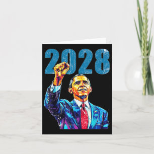 Tarjeta Obama Para El Presidente 2028 Obama 2028