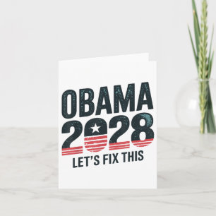 Tarjeta Obama Para Las Elecciones De La Marcha Política 20