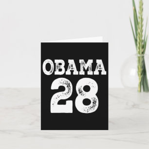 Tarjeta Obama Para Presidente 2028 Jersey 28 Premium