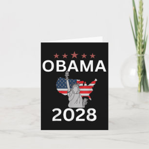 Tarjeta Obama Por El Presidente Patriótico Protesta Políti