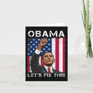 Tarjeta Obama Por La Bandera Estadounidense 2028