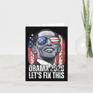 Tarjeta Obama vintage presidente 2028 Obama _8