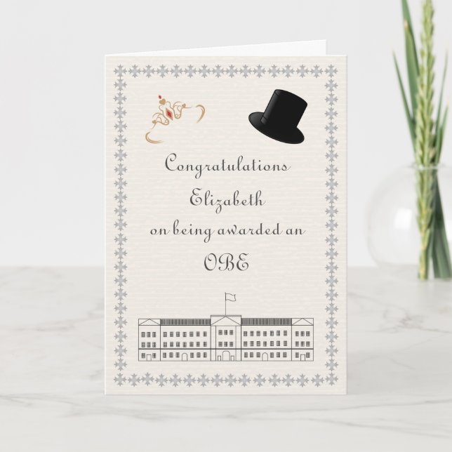 Tarjeta OBE Felicitaciones (Anverso)