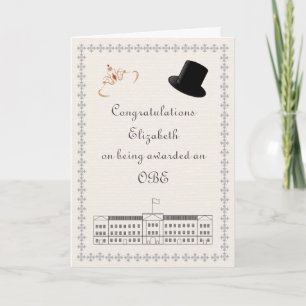 Tarjeta OBE Felicitaciones