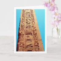 Obelisco jeroglífico egipcio, Luxor