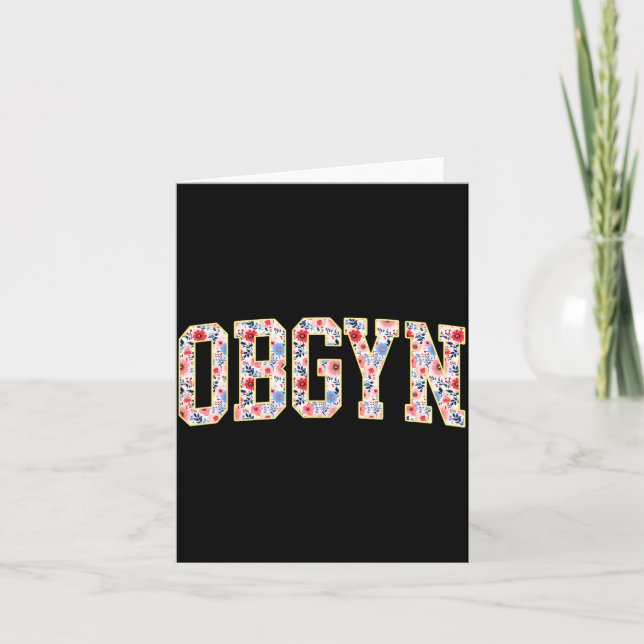 Tarjeta Obgyn - Enfermera de Labor y Parto Ob-gyn Squad Rn (Anverso)