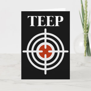 Tarjeta Objetivo de Teep Diestro Muay Thai Kick Boxing Mma