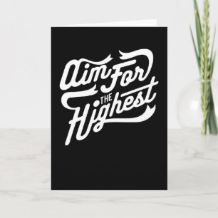 Tarjeta Objetivo Para Lo Más Alto