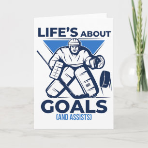 Tarjeta Objetivos de vida divertidos y geniales y equipo d