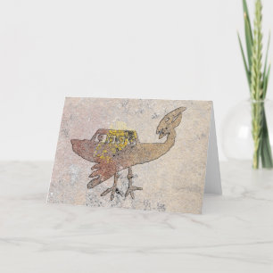 Tarjeta Objeto volador no identificado de petroglifo