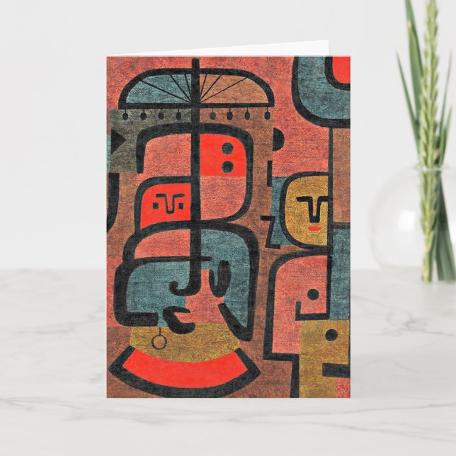 Tarjeta Obra artística de Paul Klee, Ética (Anverso)