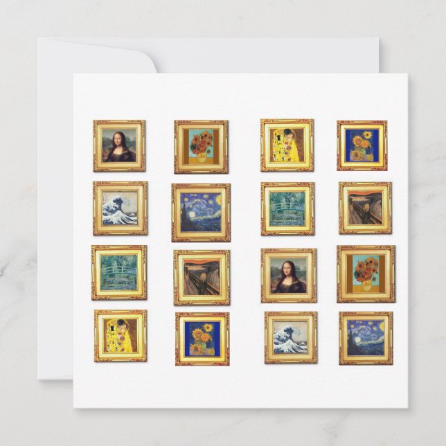 Tarjeta Obra de arte famosa (Anverso)