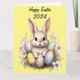 Tarjeta Obra de Easter Bunny & Easter Eggys