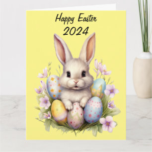 Tarjeta Obra de Easter Bunny & Easter Eggys