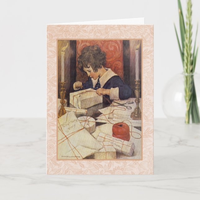 Tarjeta Obra de Jessie Wilcox Smith. (Anverso)