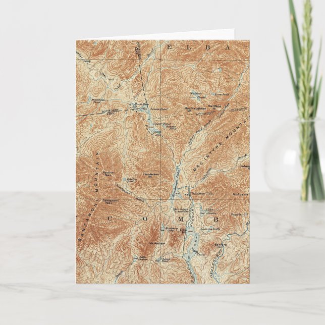 Tarjeta Obras Superiores, Área de Tahawus, Altos picos de  (Anverso)