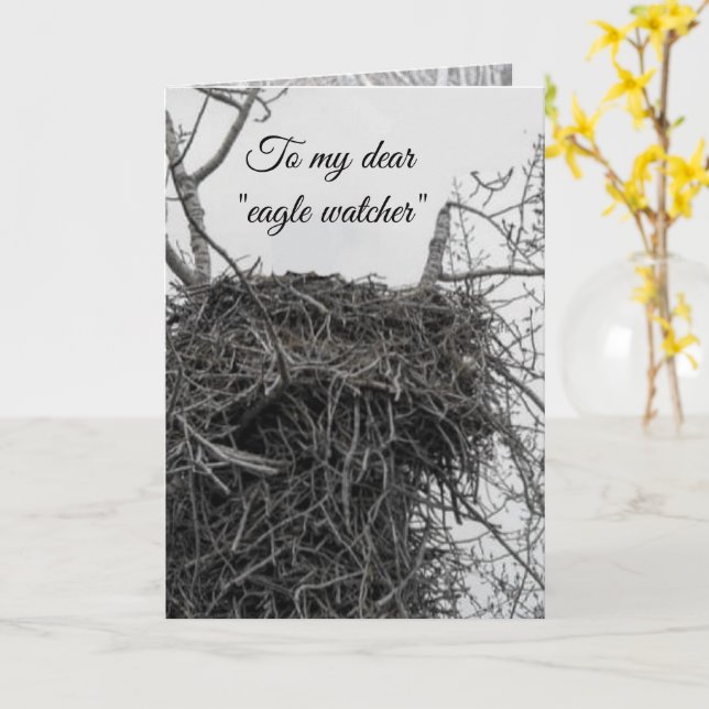 Tarjeta Observador de águilas (flor amarilla)