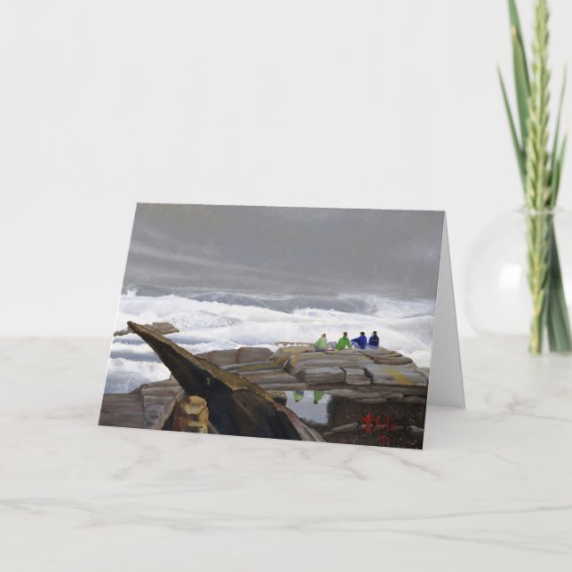 Tarjeta Observadores de olas (Anverso)