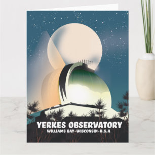 Tarjeta Observatorio Yerkes Williams Bay, Wisconsin, EE. U