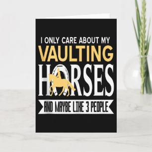 Tarjeta Obsesionado Con Caballos De Saltos Más Que Con Per