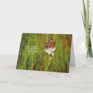 Tarjeta Obtención de mariposa Biblia Escritura de foto art