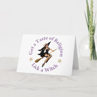 Tarjeta Obtener un sabor a religión - Lick a Witch