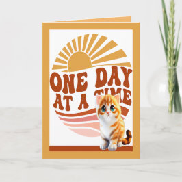 Tarjeta Obtener una buena carta para amarillo Kitty