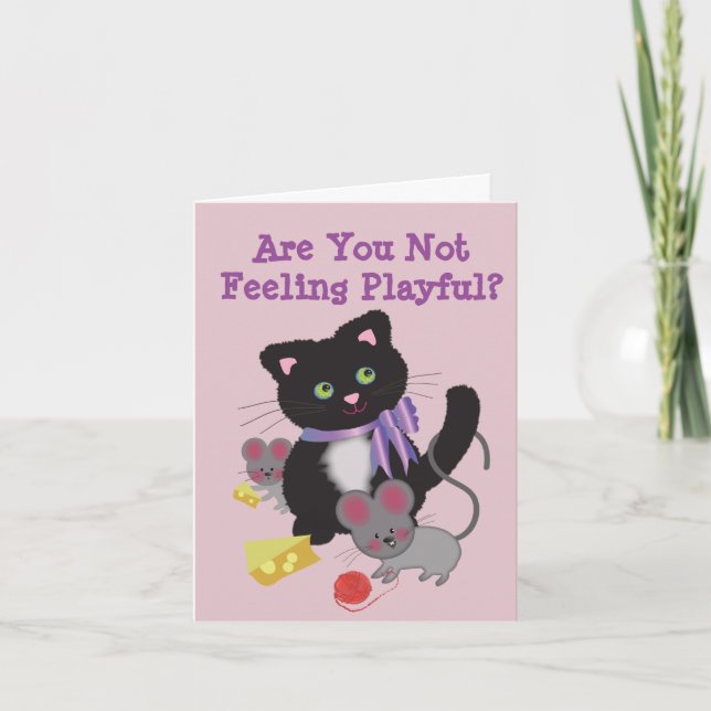 Tarjeta Obtener una buena carta para las niñas pequeñas (Anverso)