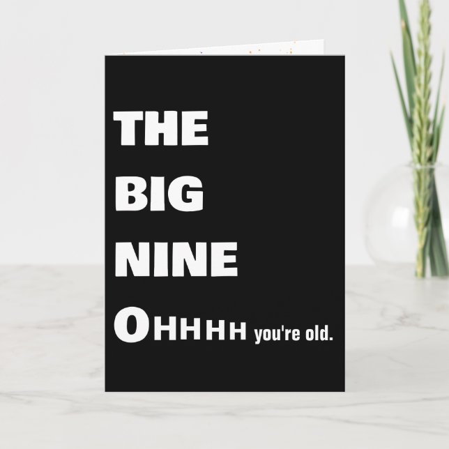 Tarjeta Obteniendo el viejo humor de cumpleaños número 90 (Anverso)