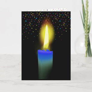 Tarjeta Obteniendo Velas Antiguas de Cumpleaños