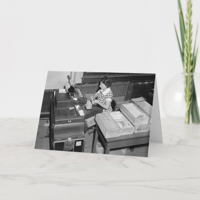 Tarjeta Obturador de tarjetas, 1937 (Anverso)