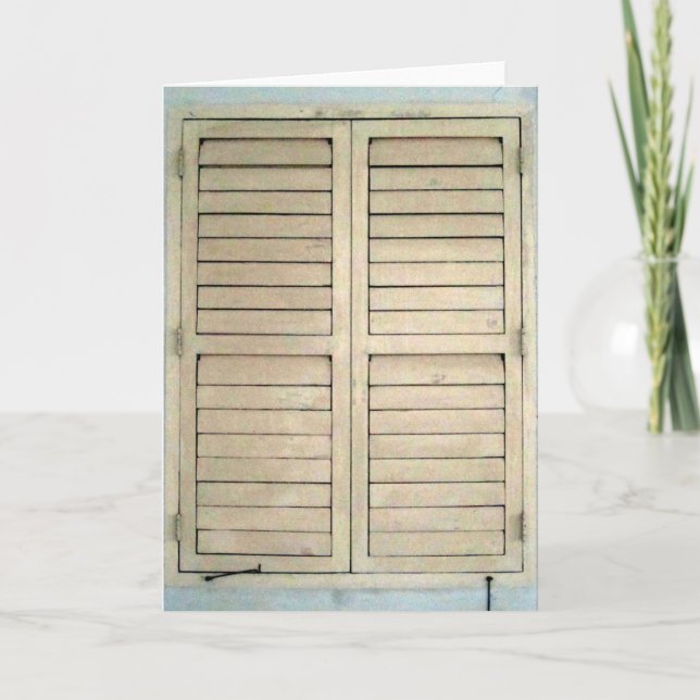 Tarjeta obturador de ventana (Anverso)