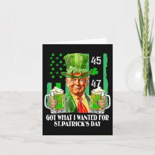 Tarjeta Obtuve Lo Que Quería Para El Día De Los Patrocinad