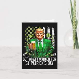 Tarjeta Obtuve Lo Que Quería Para El Día De Los Patrocinad